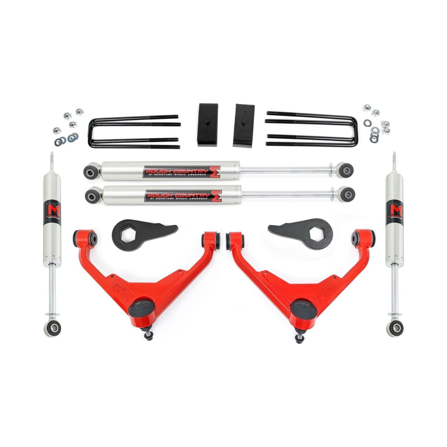 Rough Country M1 Monotube 3 Inch Lift Kit I 85940RED