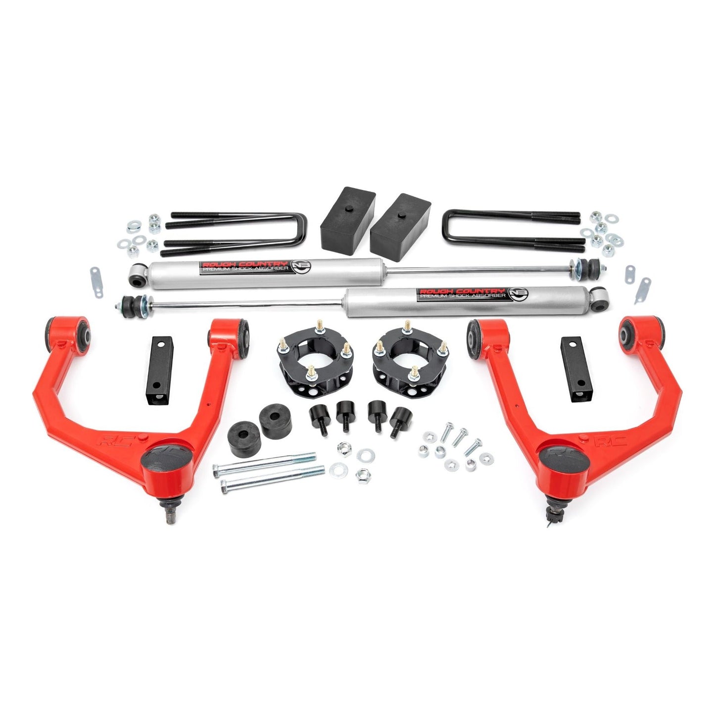 Rough Country N3 Shocks 3.5 Inch Lift Kit I 76830RED