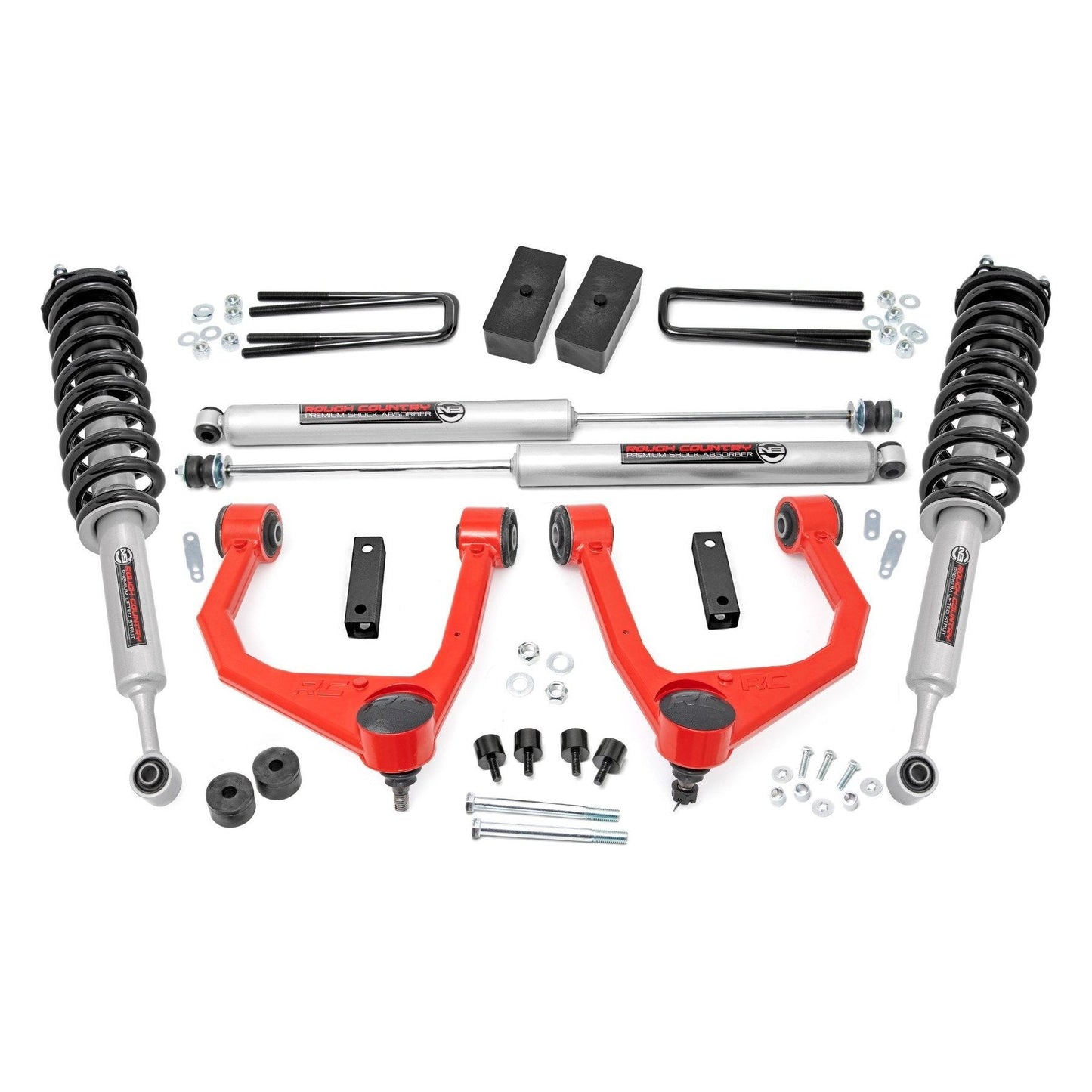 Rough Country N3 Shocks 3.5 Inch Lift Kit I 76831RED