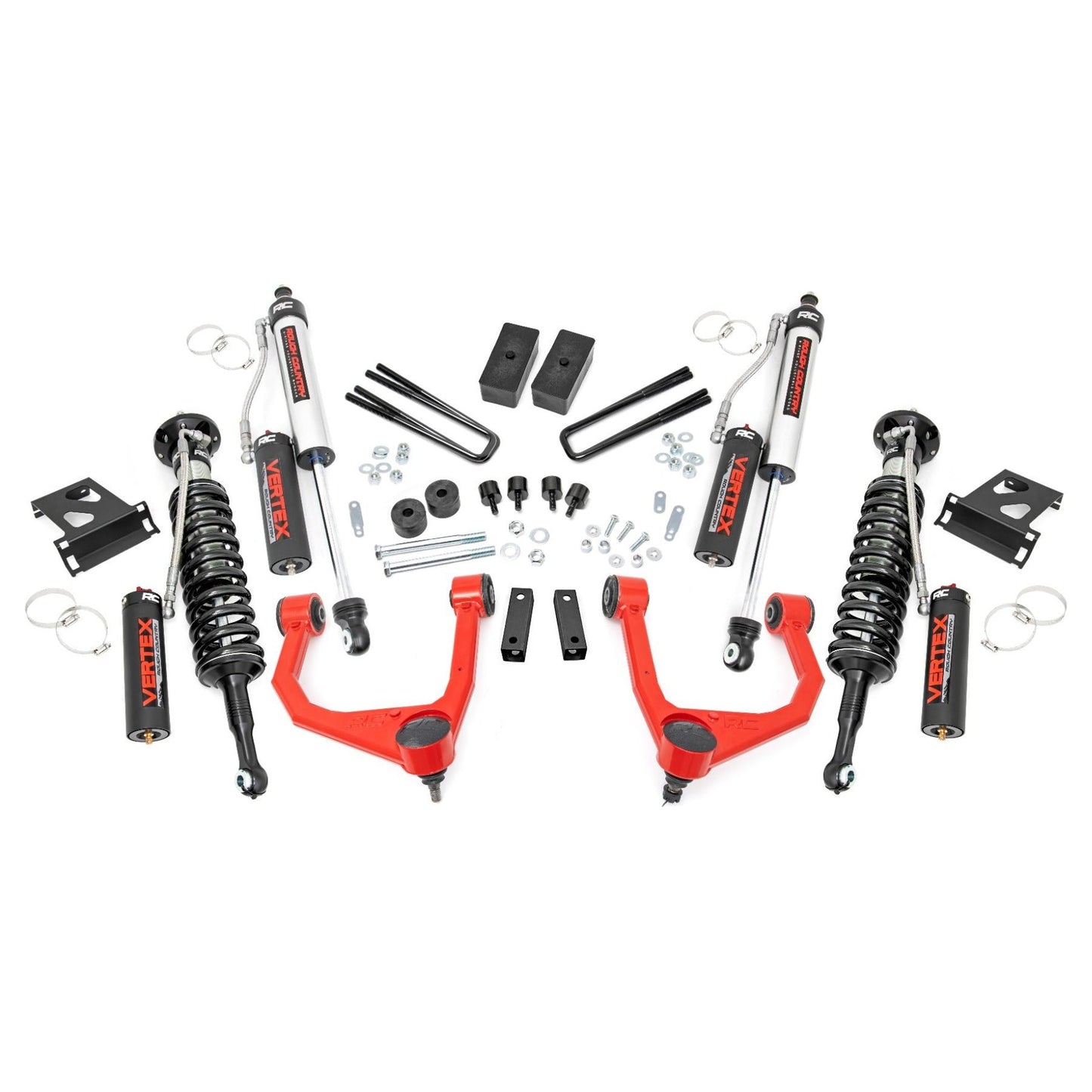 Rough Country Vertex Adjustable Shocks 3.5 Inch Lift Kit I 76850RED