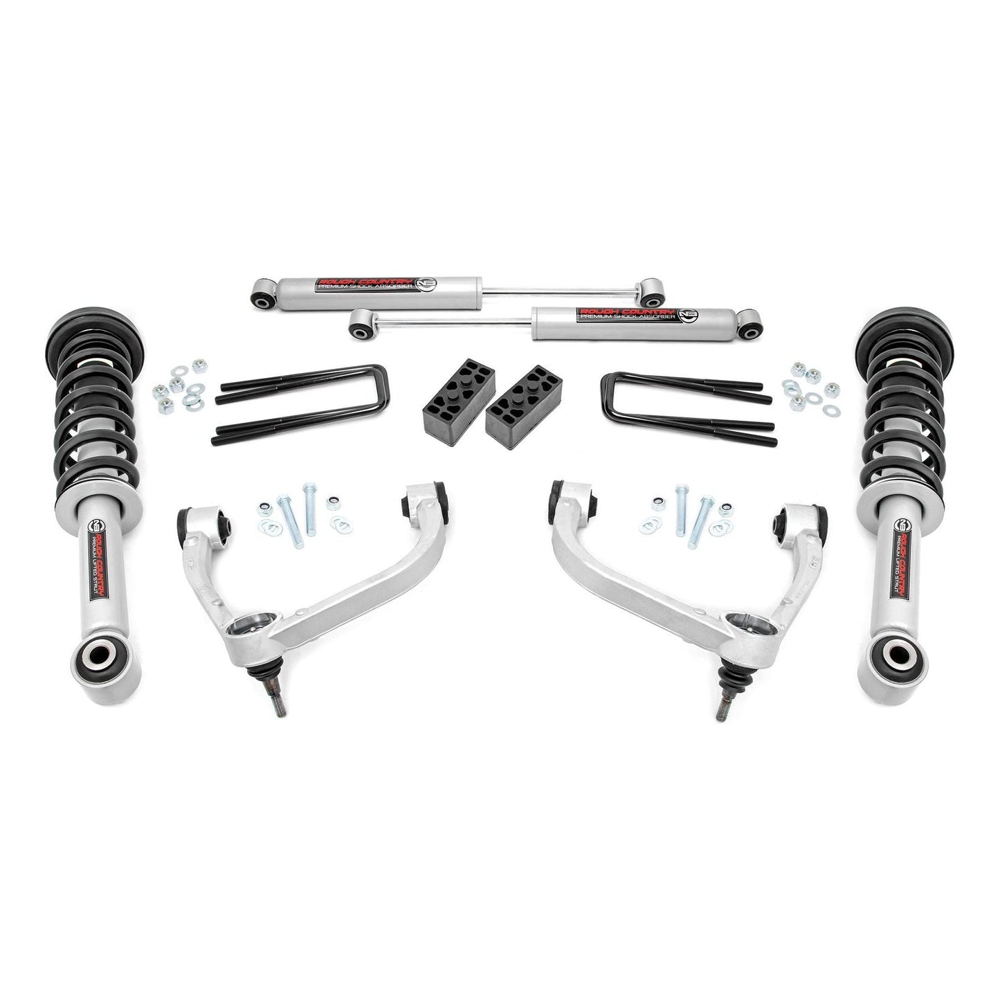 Rough Country N3 Struts w/N3 Rear Shocks 3 Inch Lift Kit I 54431