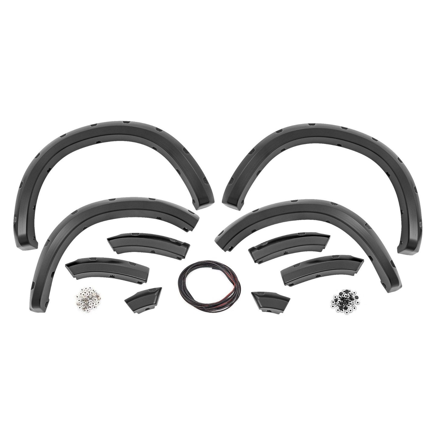 Rough Country Flat Black Pocket Fender Flares I F-D10911B