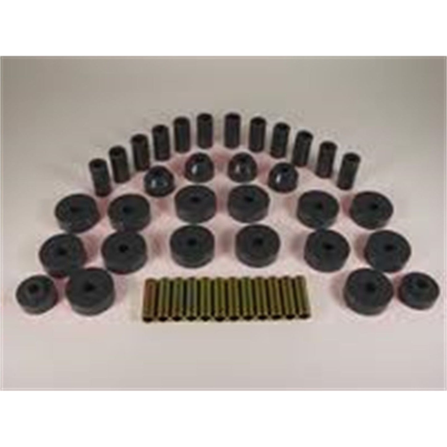 RUGGED RIDGE | 1-2001BL | Total Bushing Kit, Black, 55-75 Jeep Cj5 And Cj7