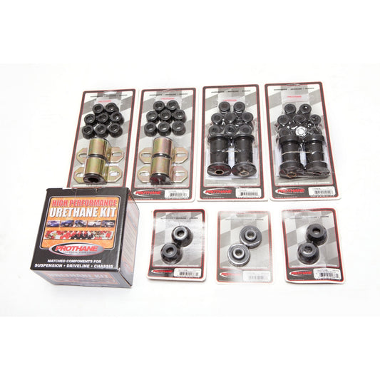 RUGGED RIDGE | 1-2002BL | Total Bushing Kit, Black, 76-79 Jeep Cj5 & Cj7