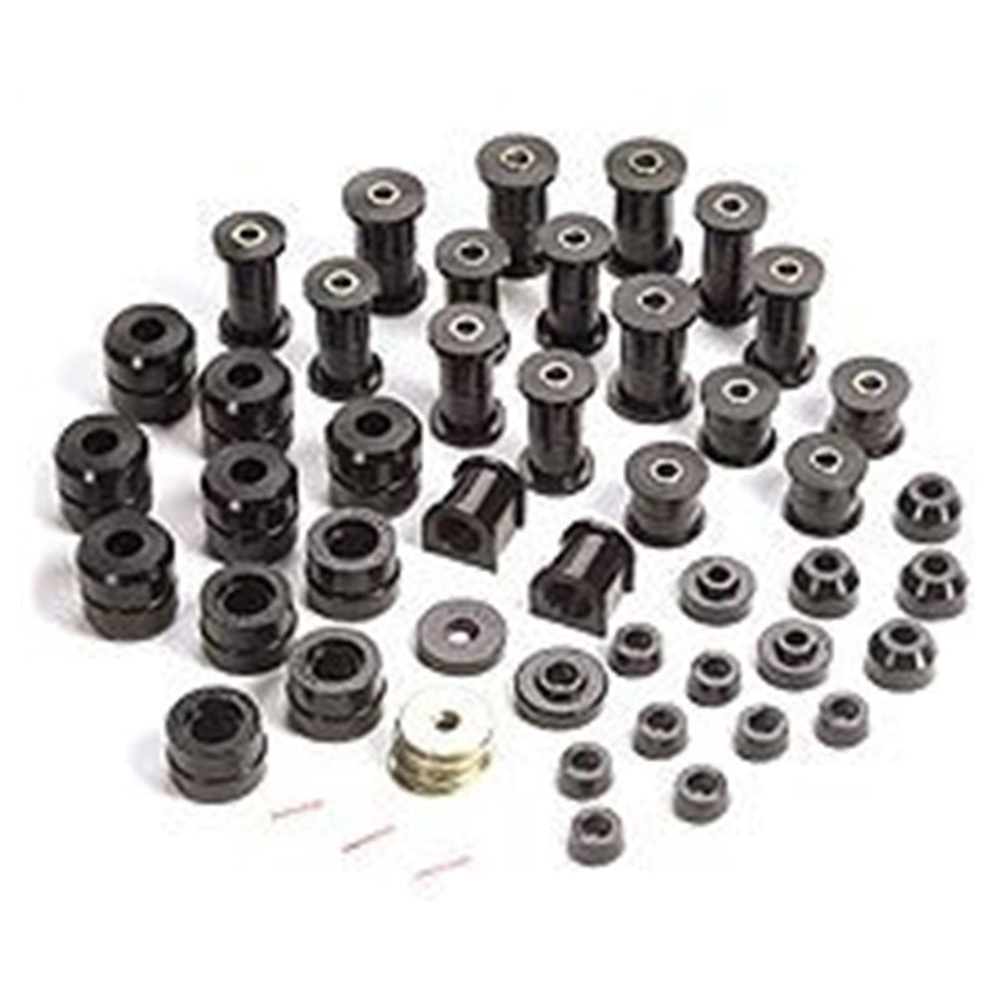 RUGGED RIDGE | 1-2005BL | Polyurethane Bushing Kit, Black, 87-95 Jeep Wrangler (Yj)