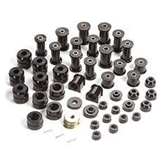 RUGGED RIDGE | 1-2005BL | Polyurethane Bushing Kit, Black, 87-95 Jeep Wrangler (Yj)