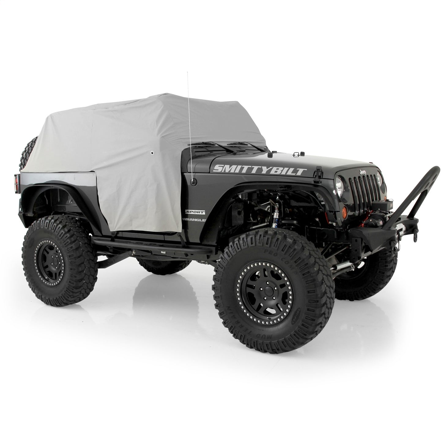 Smittybilt Cab Cover Water Resistant w/Door Flaps Gray I 1068