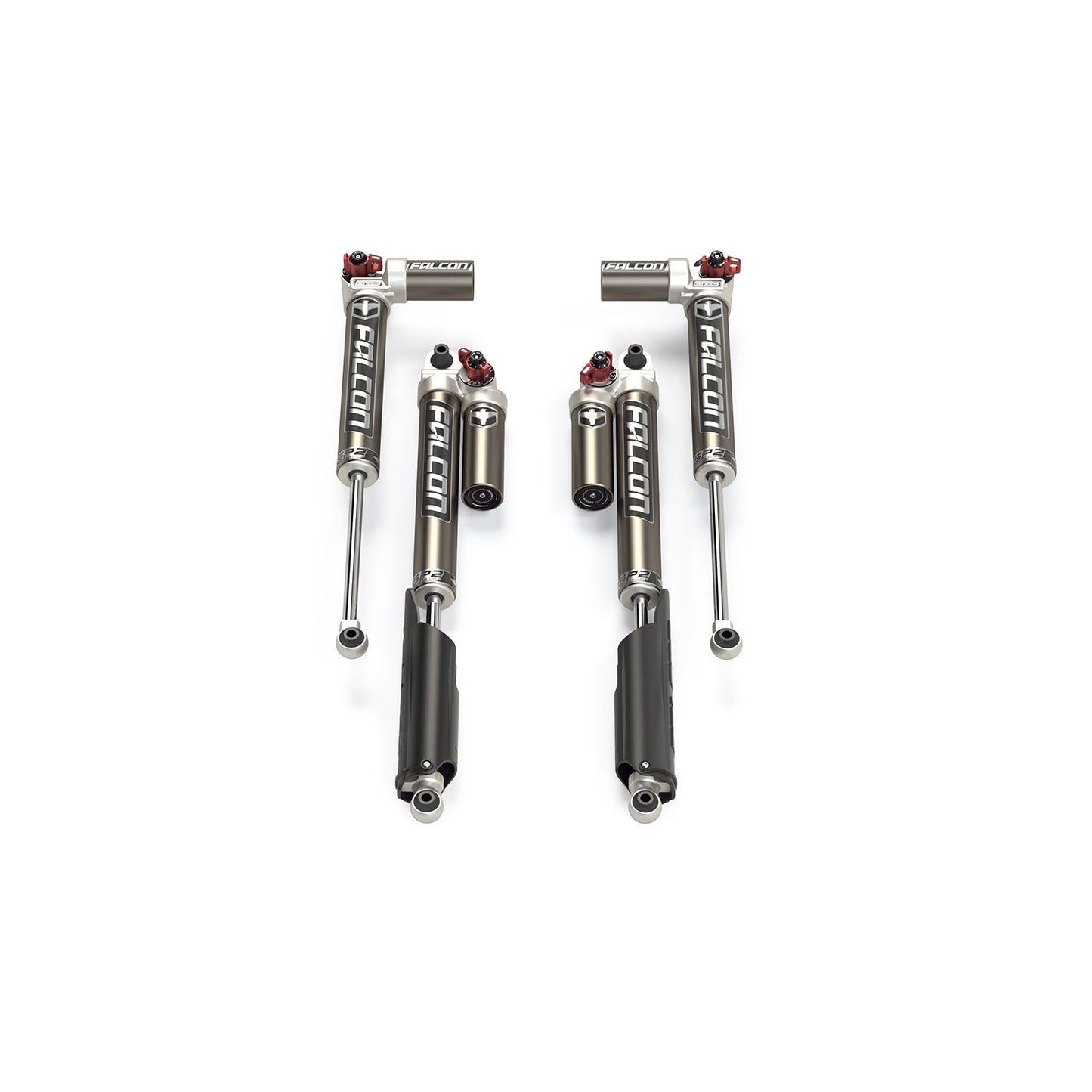 FALCON SHOCKS | 18-Up Jeep Wrangler JL EcoDiesel/4xe/392 4 Door SP2 3.3 Fast Adjust Piggyback Shock Kit 2-4.5 Inch Falcon Shocks | 11-02-33-400-202