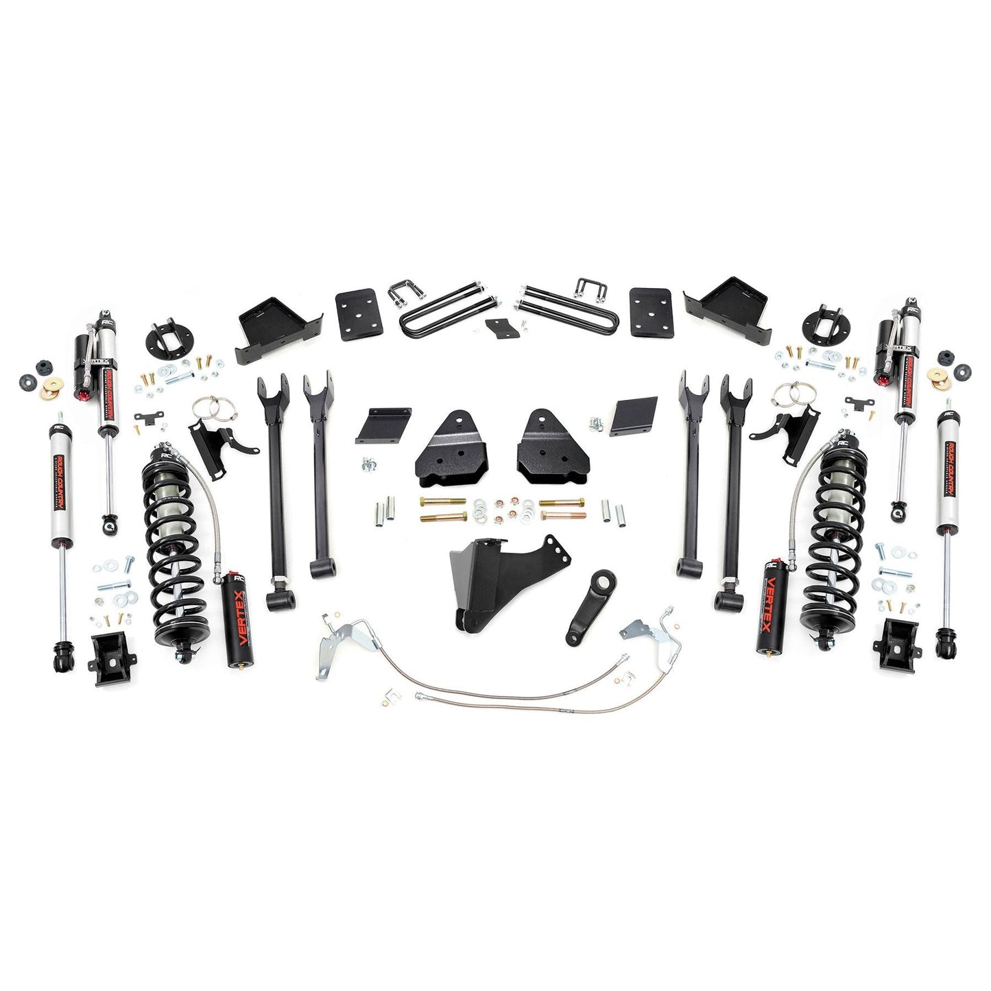 Rough Country Vertex Adjustable Shocks 6 Inch Coilover Conversion Lift Kit I 56559