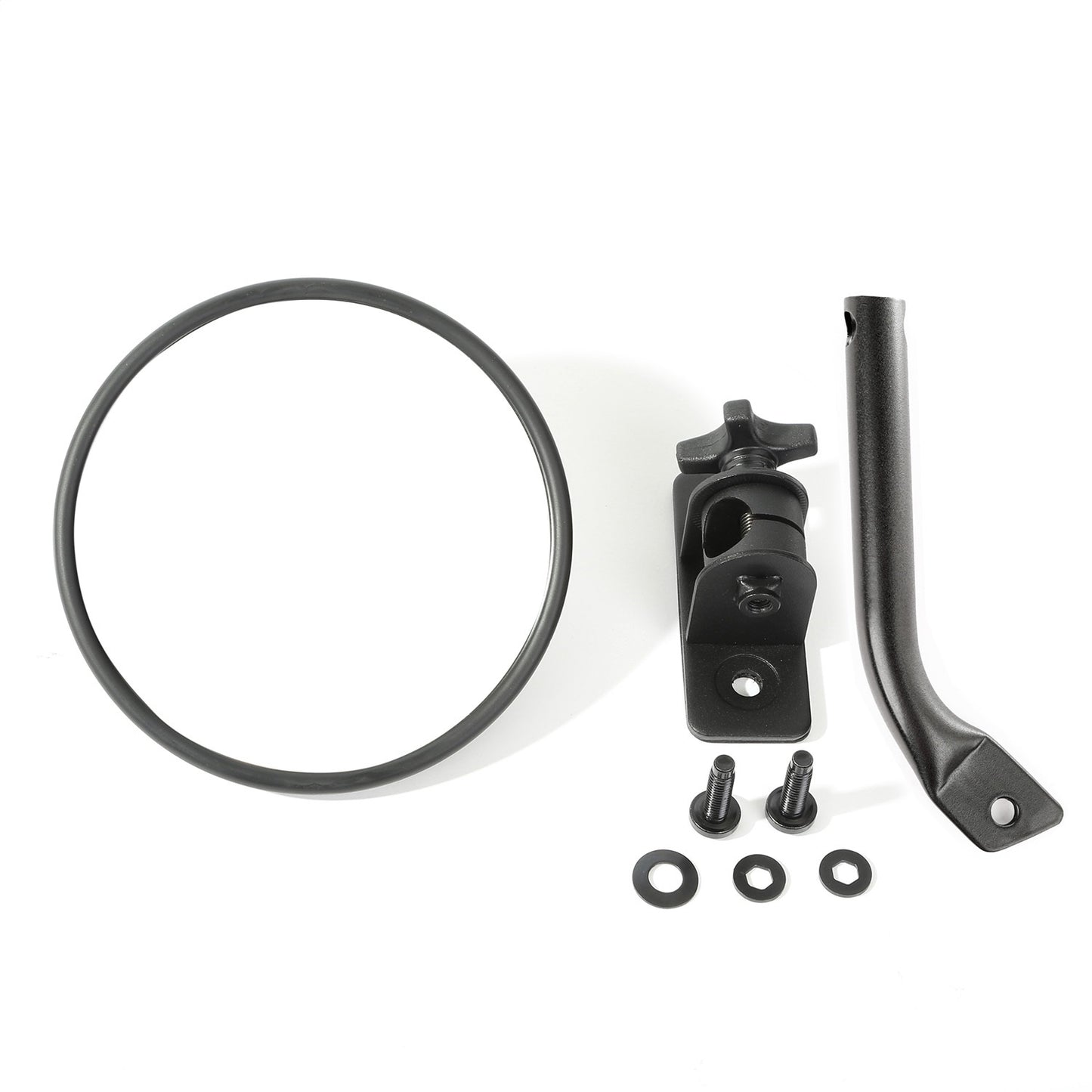 RUGGED RIDGE | 11025.19 | Stubby Trail Mirror, Round, Txt Blk; 97-17 Tj/Jk