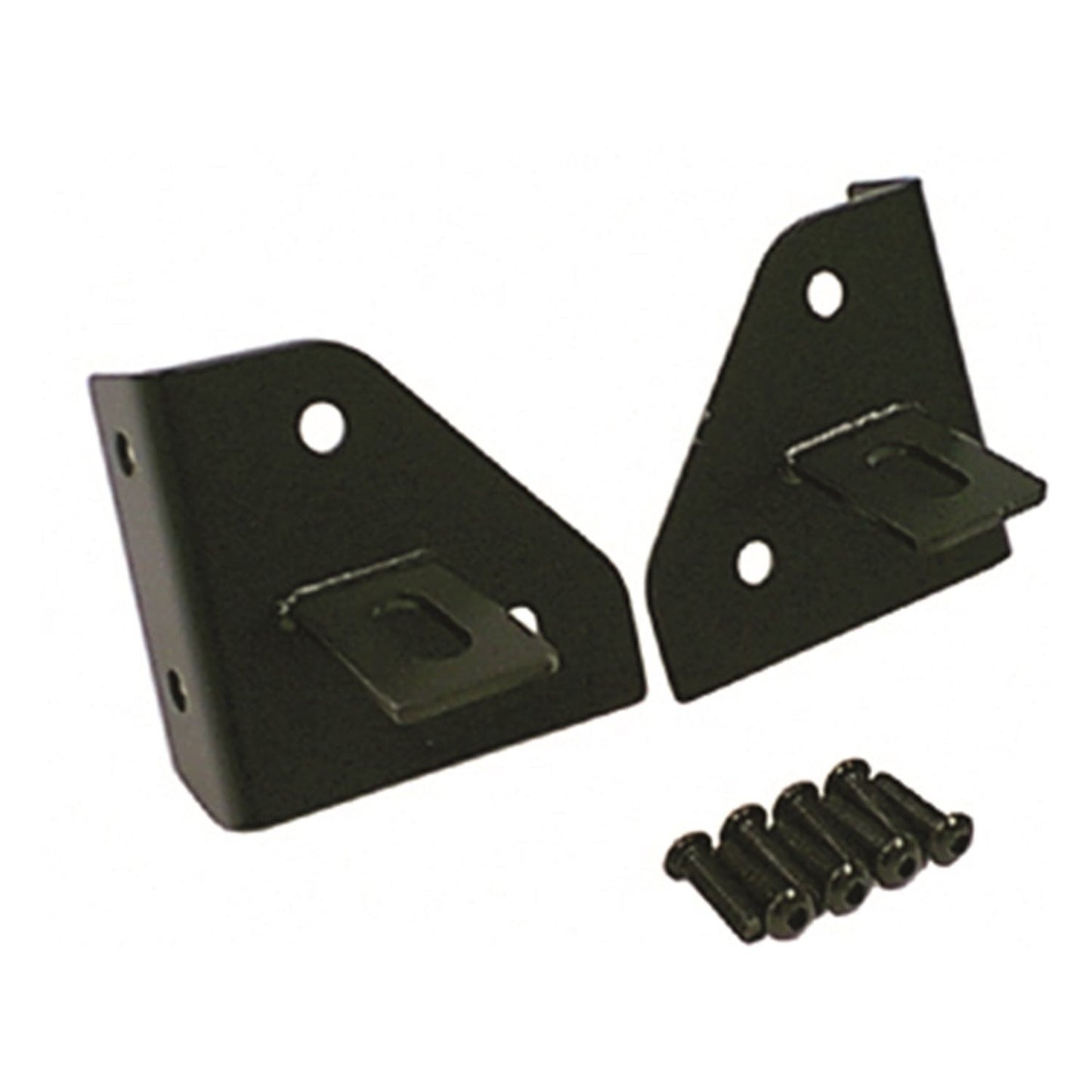 RUGGED RIDGE | 11027.01 | Windshield Hinge Light Bracket Pair, Black, 76-95 Wrangler