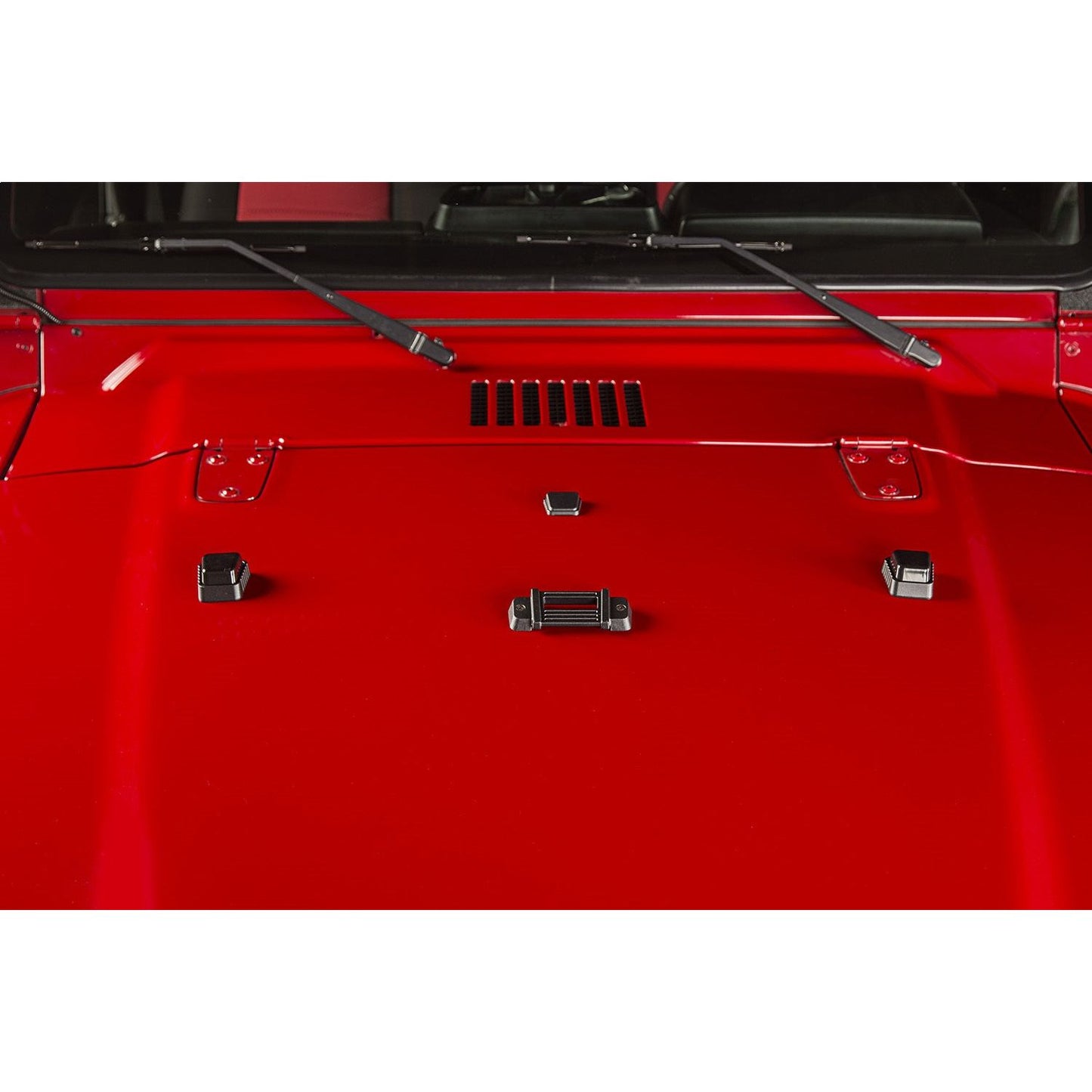 RUGGED RIDGE | 11101.08 | Elite Hood Dressup Kit; 97-17 Wrangler