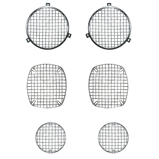RUGGED RIDGE | 11102.01 | Stone Guard Set,6-Piece,Satin Over Ss,76-86 Wrangler