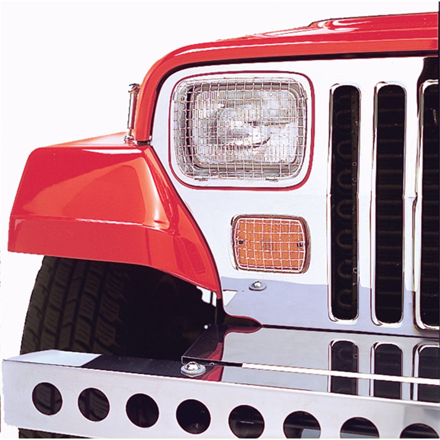 RUGGED RIDGE | 11102.02 | Stone Guard Set, 6-Piece,Satin Over Ss, 87-95Wrangler