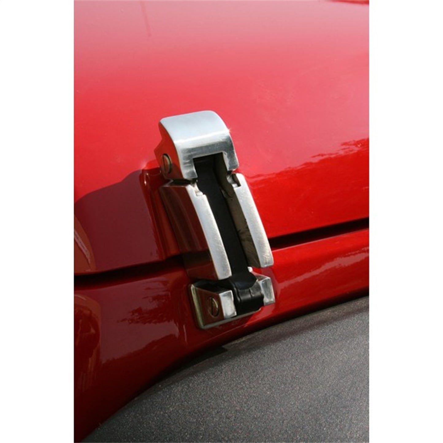 RUGGED RIDGE | 11116.06 | Hood Catch Set, Stainless Steel Jk Wrangler 07-16