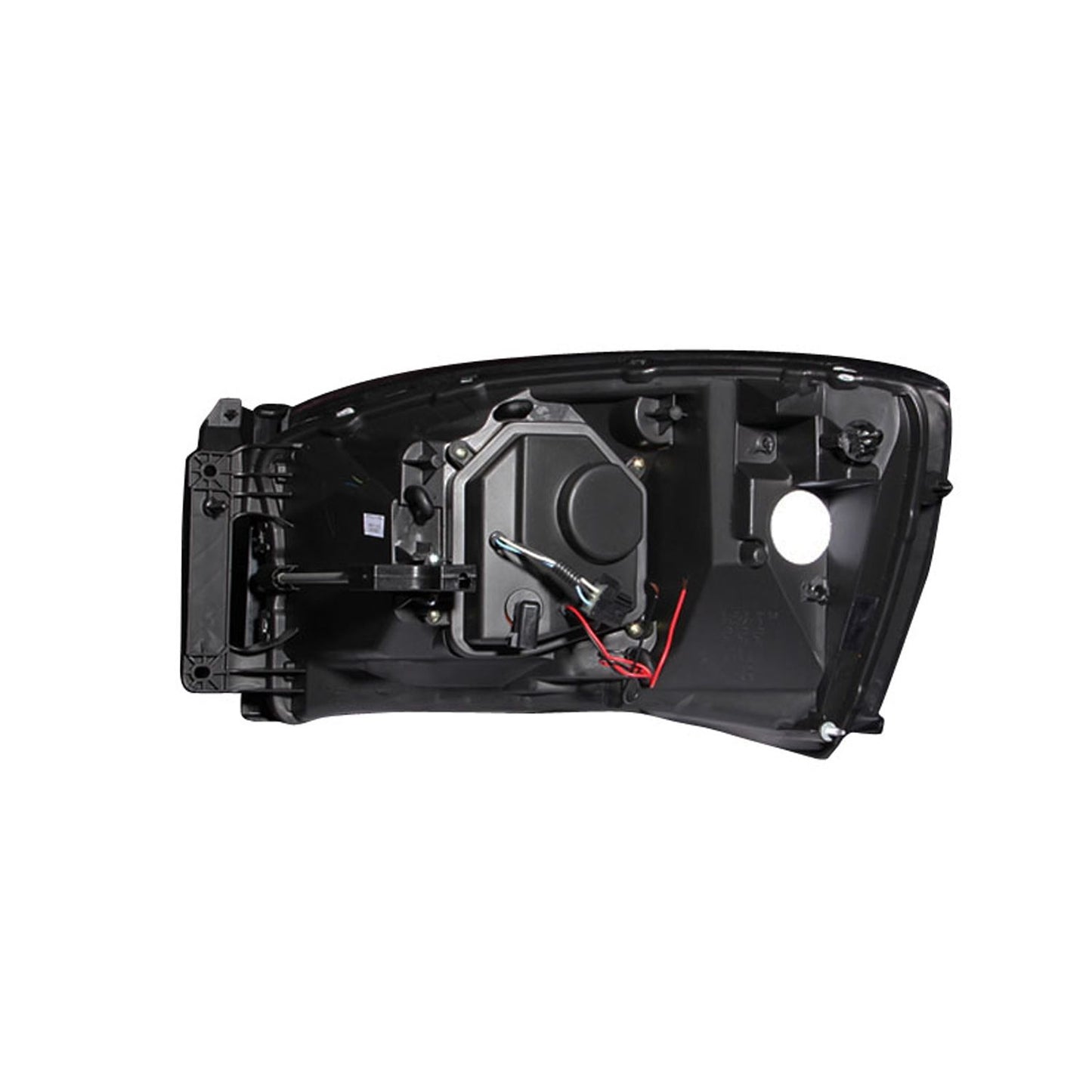 Anzo USA | Projector Headlight Set w/Halo Clear Lens Black Housing w/LED Parking/Projector/Halo Pair | Fits Ram 1500 | 111209