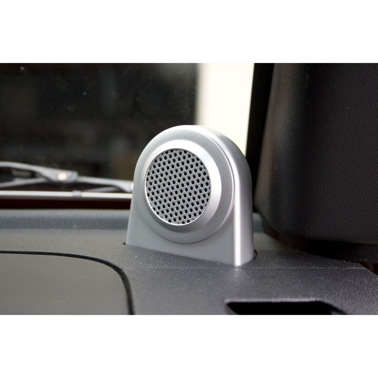 RUGGED RIDGE | 11151.11 | Tweeter Speaker Enclosures, Brushed Silver, 07-10 Jeep Wrangler (Jk)
