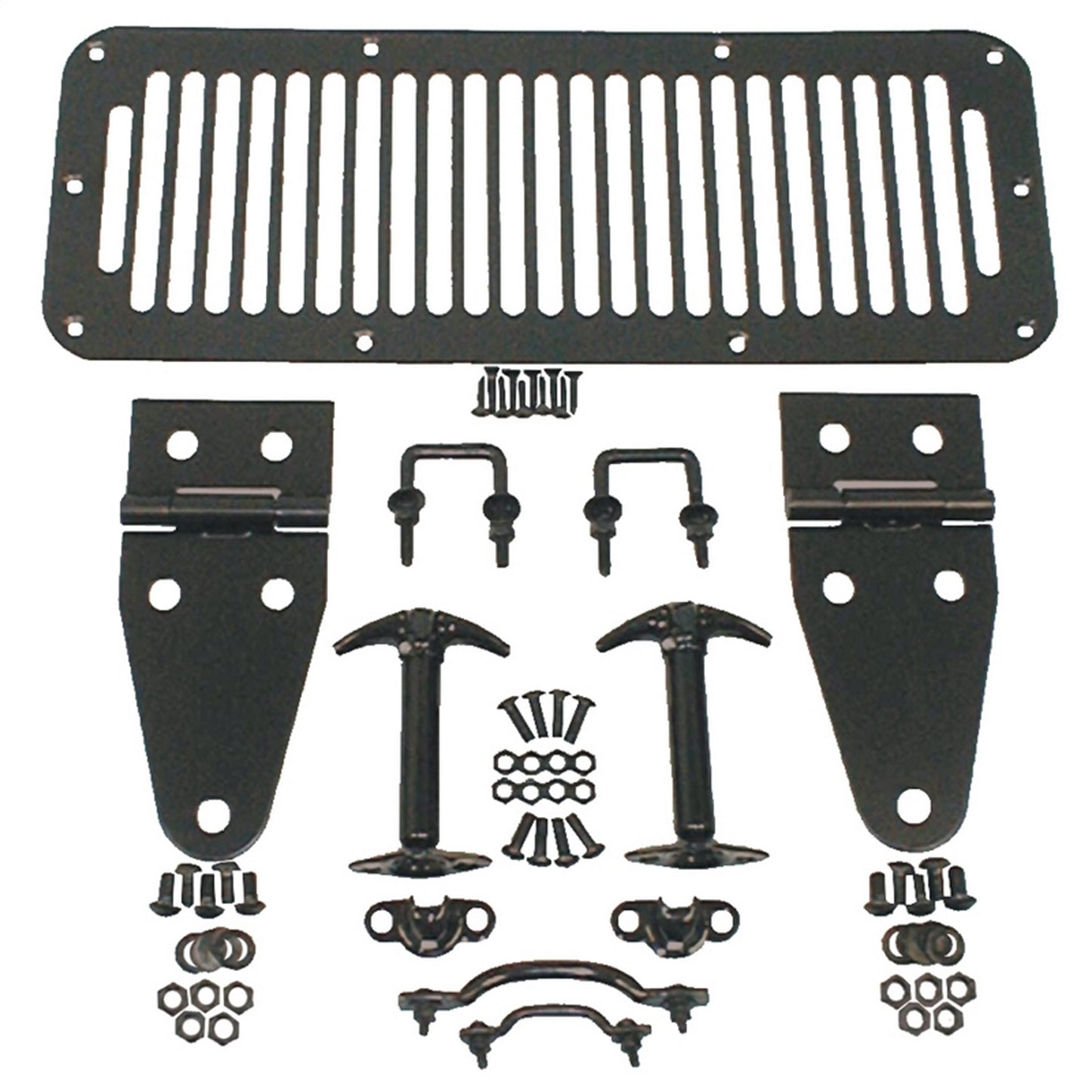 RUGGED RIDGE | 11201.01 | Hood Set, 78-95 Jeep Cj & Wrangler, Black