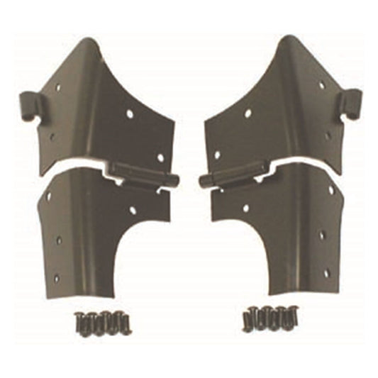 RUGGED RIDGE | 11209.02 | Windshield Hinges, 97-06 Jeep Wrangler, Black