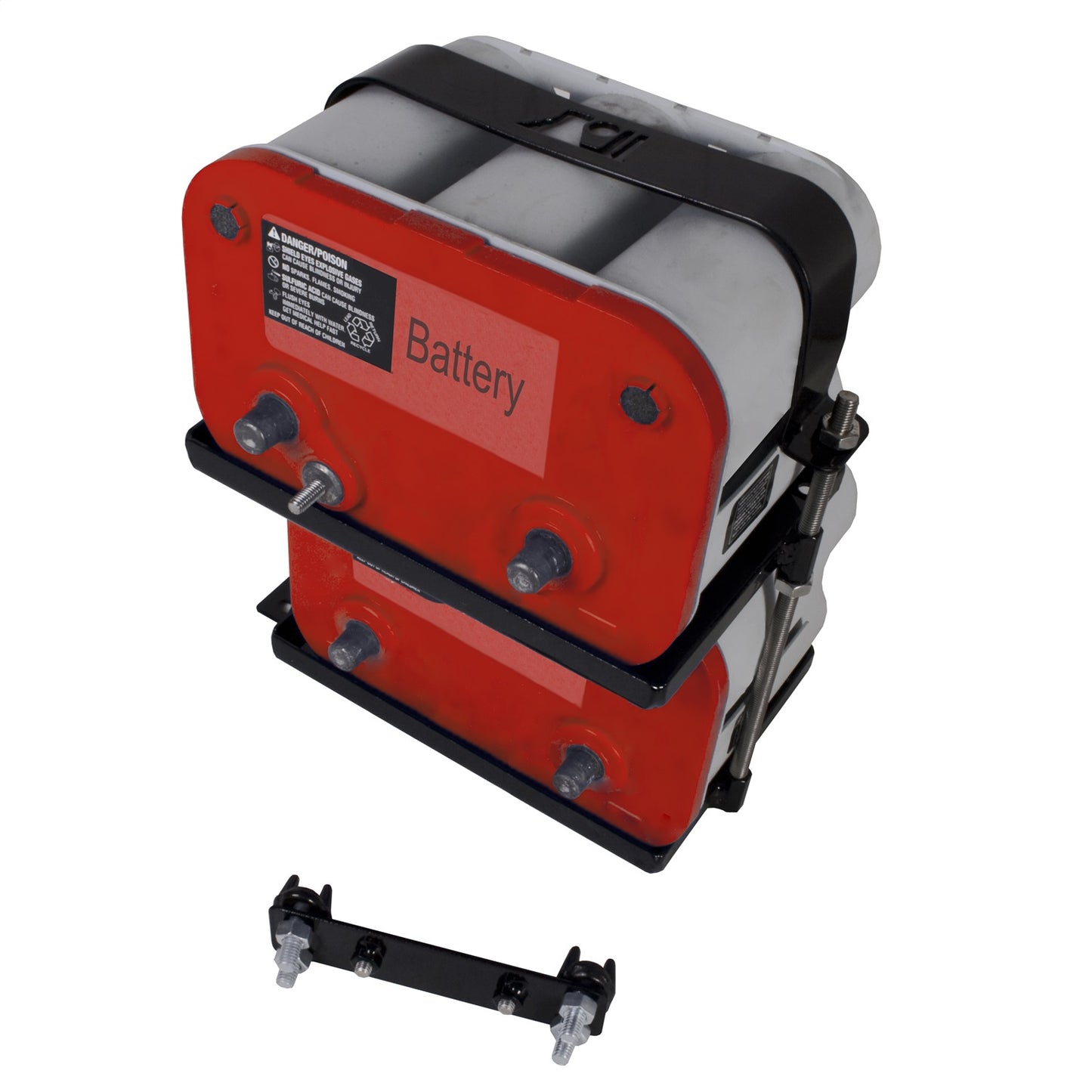 RUGGED RIDGE | 11214.52 | Dual Battery Tray, 97-06 Jeep Wrangler