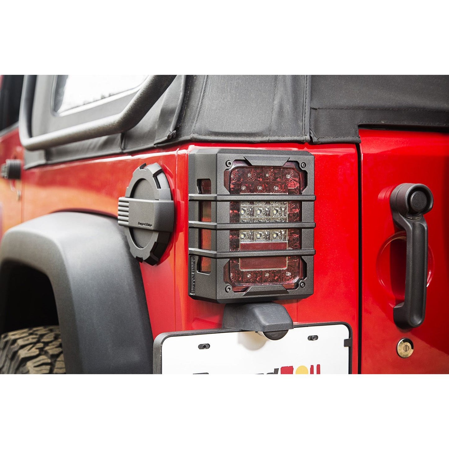 RUGGED RIDGE | 11226.05 | Elite Tail Light Guards, Black; 07-17 Wrangler Jk