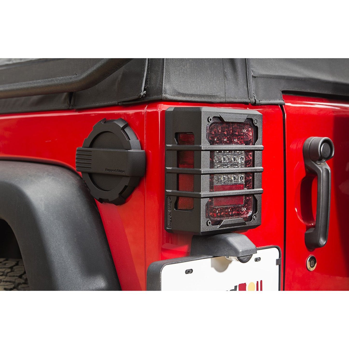 RUGGED RIDGE | 11226.05 | Elite Tail Light Guards, Black; 07-17 Wrangler Jk