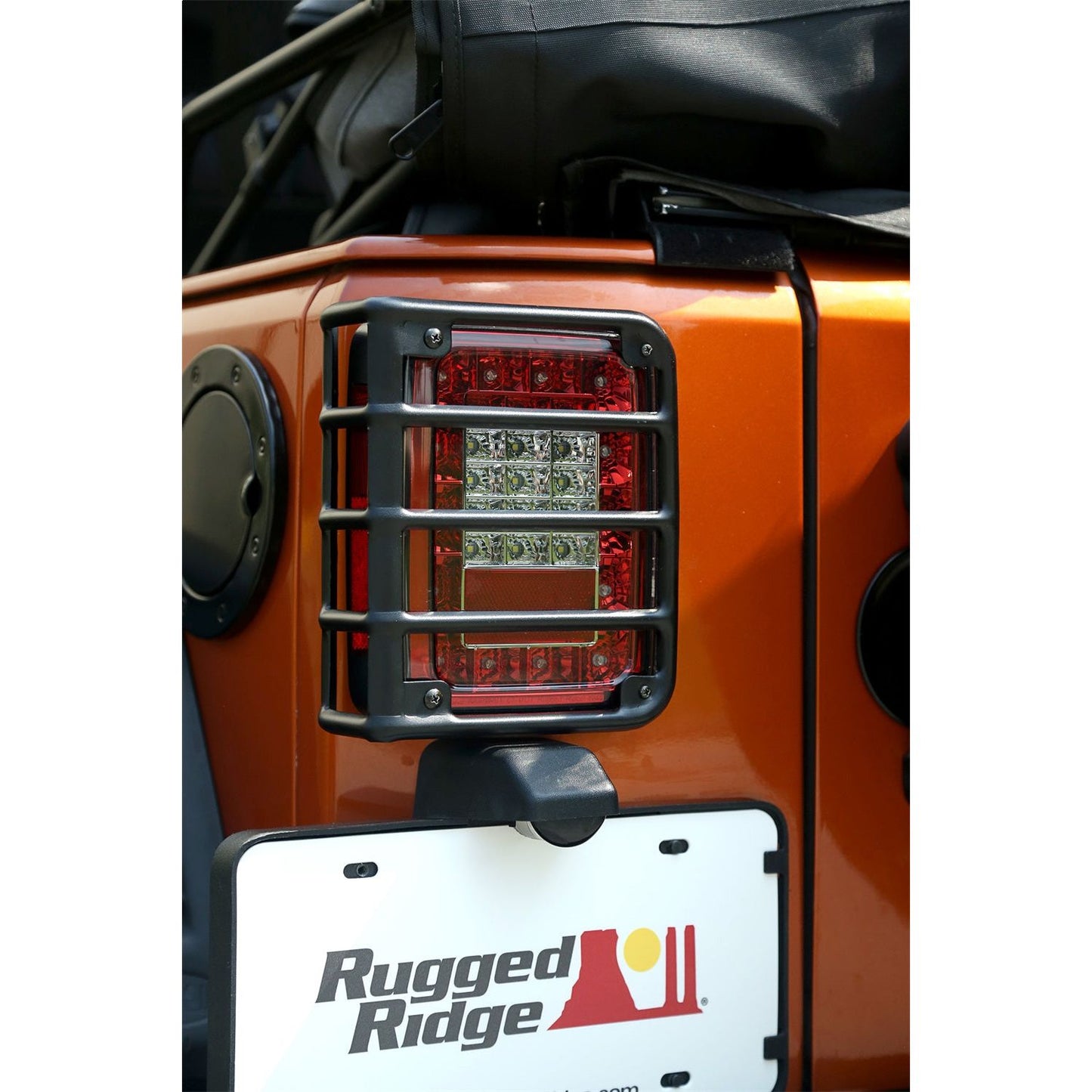 RUGGED RIDGE | 11226.11 | Tail Light Euro Guards, Tex. Black, 07-15 Wrangler
