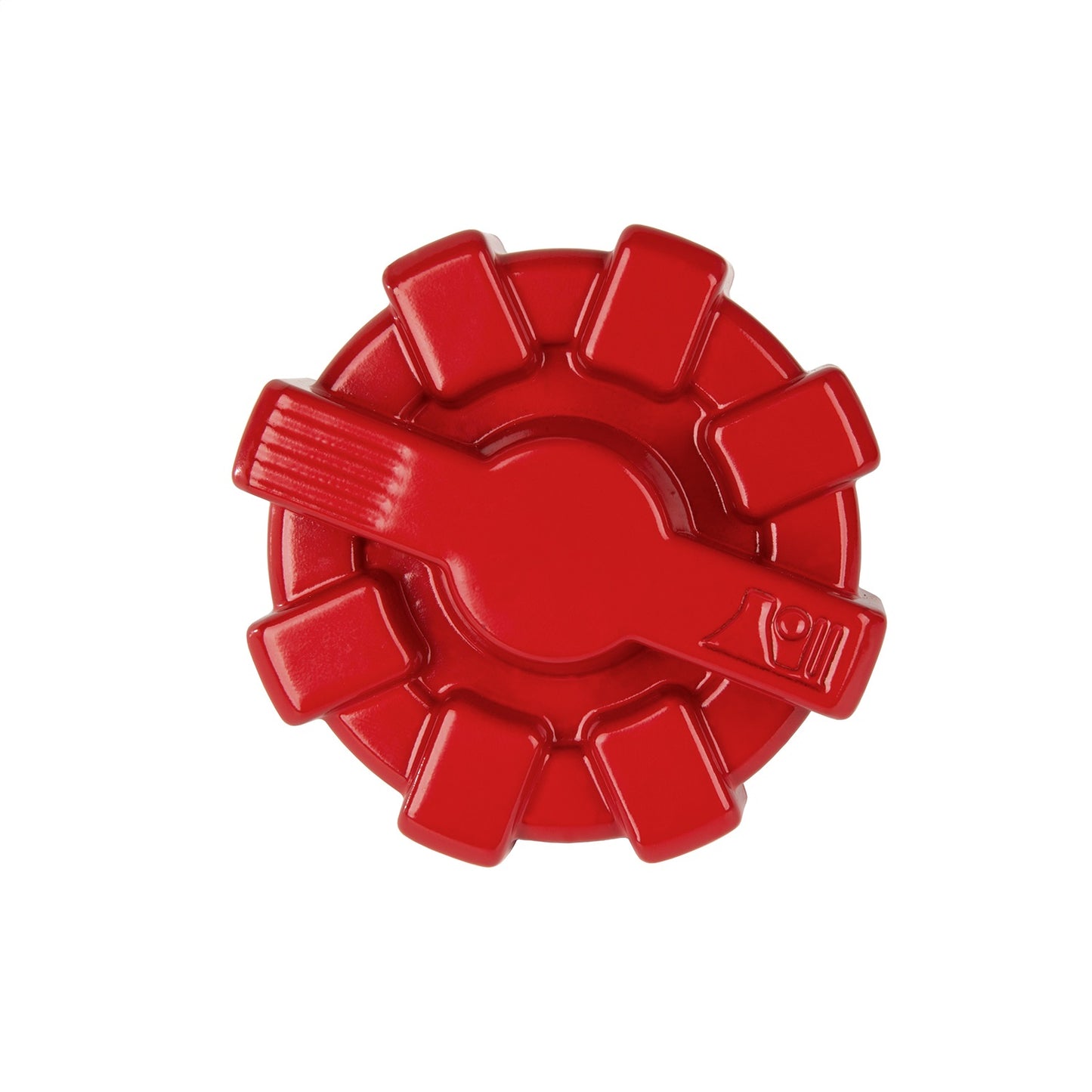 RUGGED RIDGE | 11229.12 | Elite Fuel Cap, Aluminum, Red, 01-18 Jeep Wrangler Tj/Lj/Jk/Jku