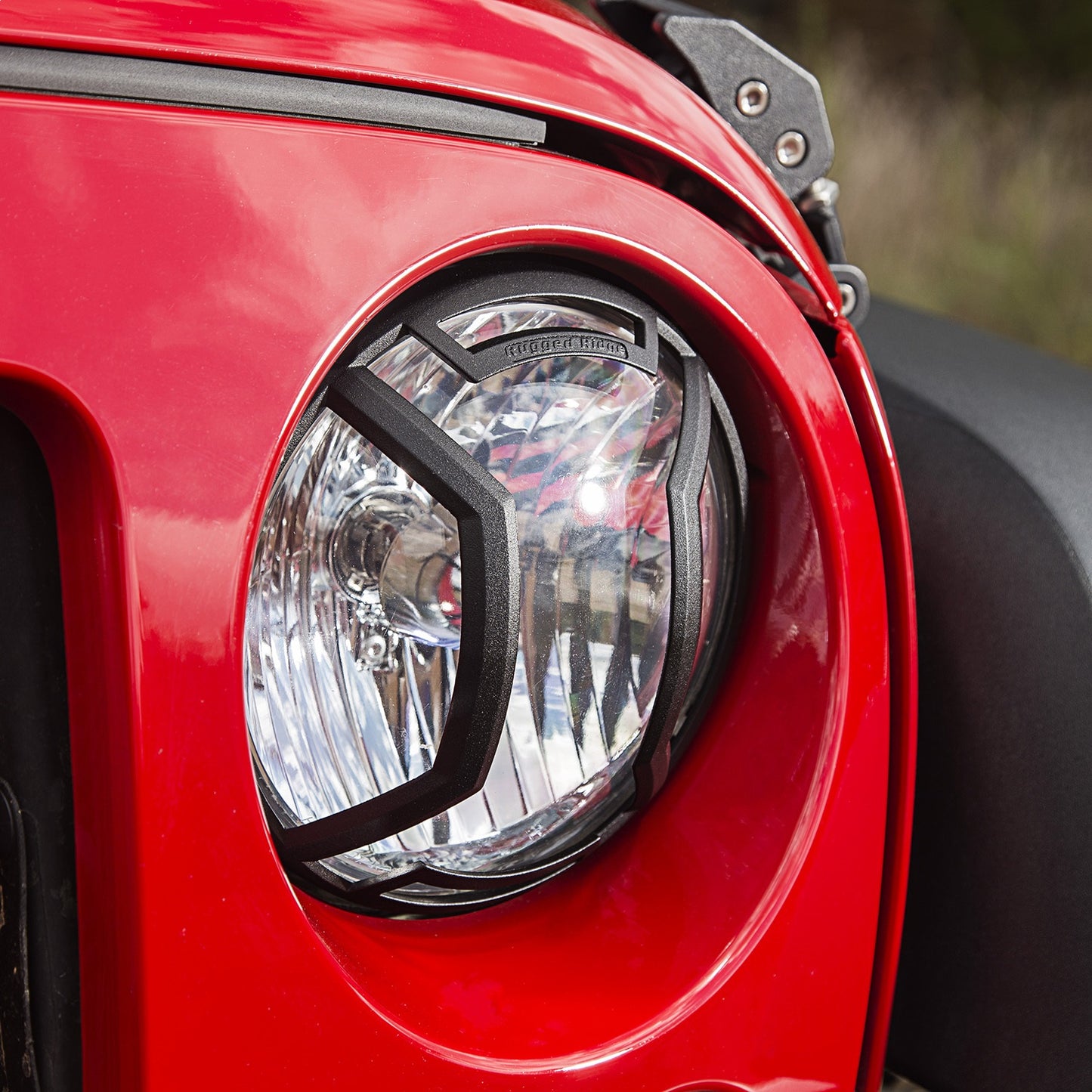 RUGGED RIDGE | 11230.12 | Elite Headlight Euro Guards, Txt.Blk; 07-17 Jk/Jku