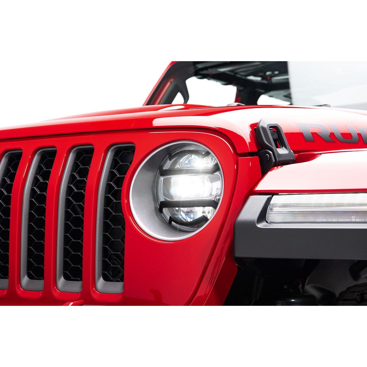 RUGGED RIDGE | 11230.21 | Elite Euro Guard Kit, Headlight, Black; 18-19 Jeep Wrangler/Gladiator