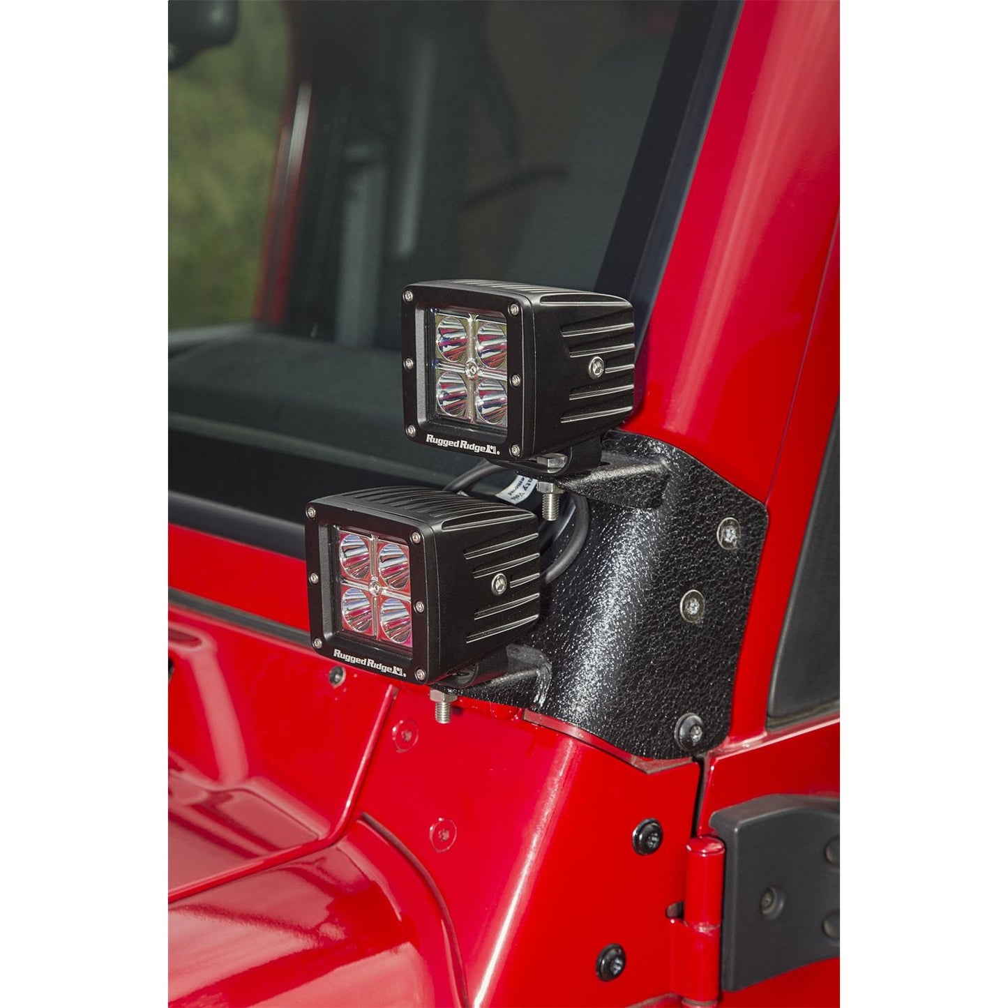 RUGGED RIDGE | 11232.36 | 97-06 Wrangler Dual A-Pillar Light Mount Black