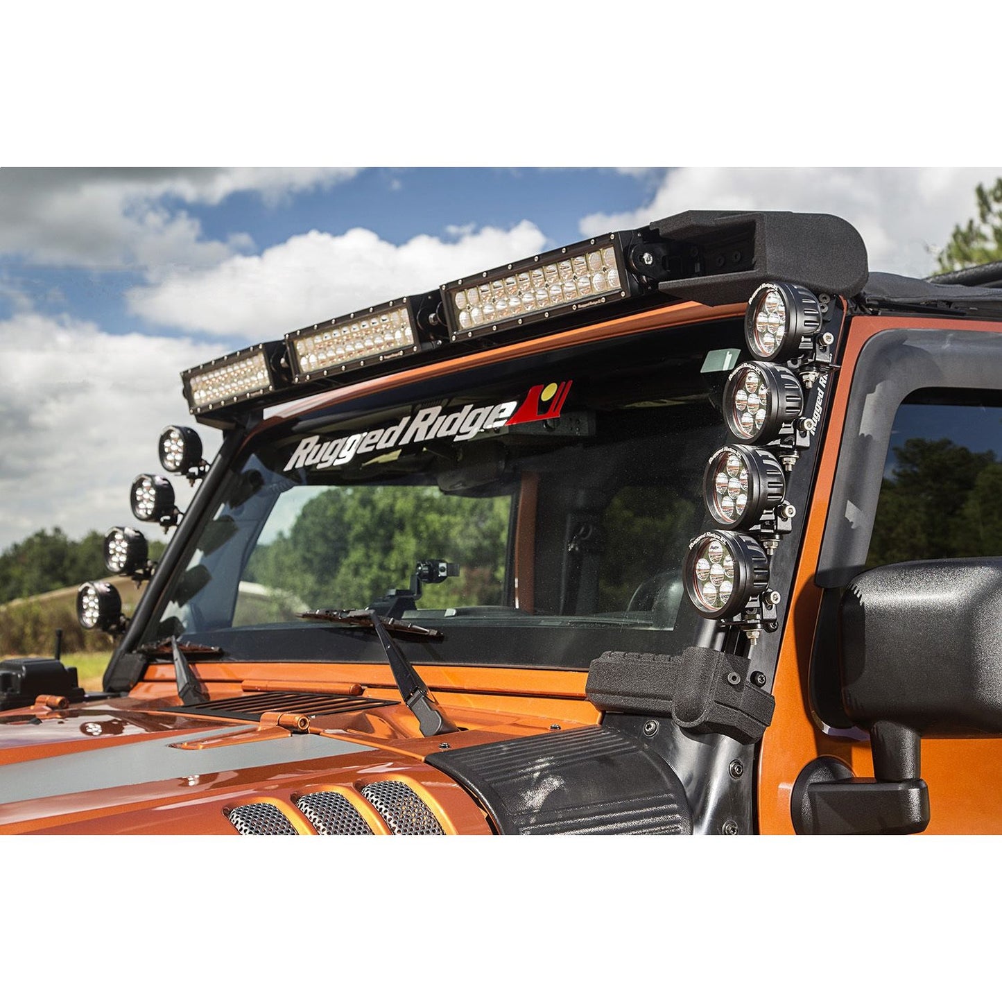 RUGGED RIDGE | 11232.5 | Elite, Fastctrack Windshield Light Bar; 07-18 Jk