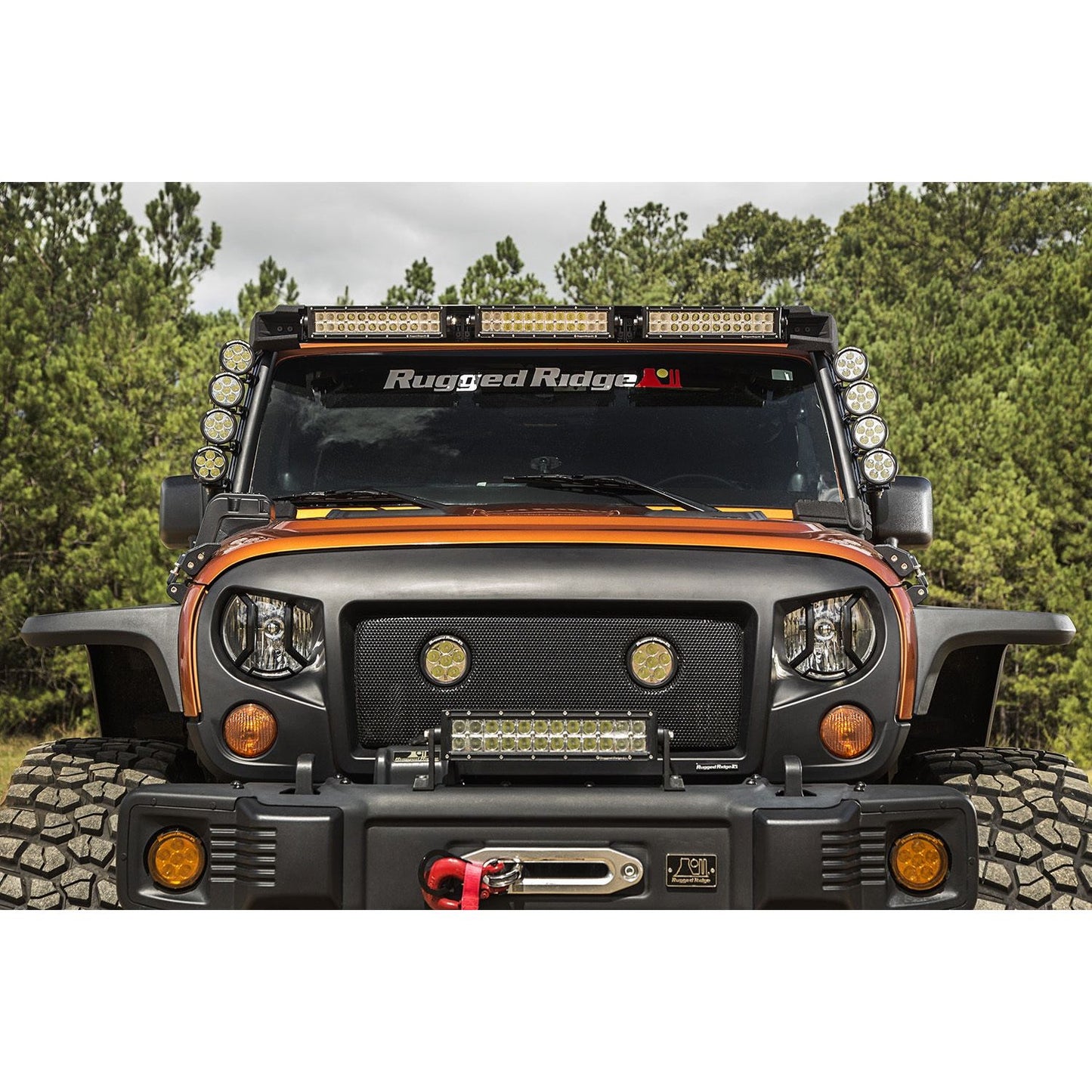 RUGGED RIDGE | 11232.5 | Elite, Fastctrack Windshield Light Bar; 07-18 Jk