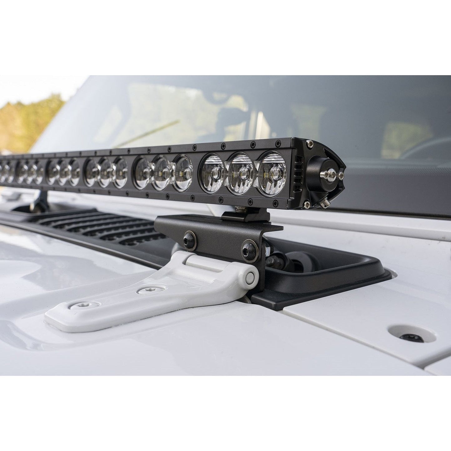 RUGGED RIDGE | 11232.71 | Cowl Light Bar Bracket, 18-19 Jeep Wrangler Jl