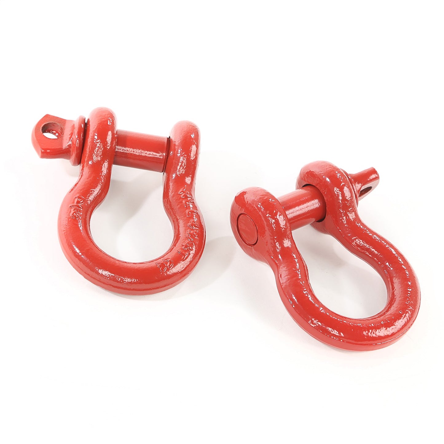 RUGGED RIDGE | 11235.08 | D-Shackles, 3/4-Inch, Red, Pair, 9500Lbs Work Load Limit Red