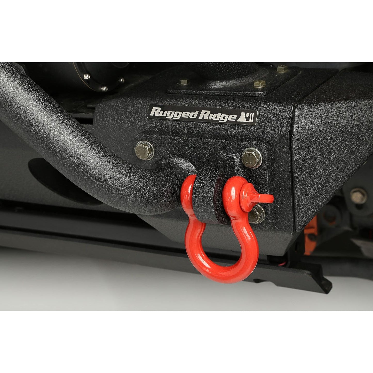 RUGGED RIDGE | 11235.08 | D-Shackles, 3/4-Inch, Red, Pair, 9500Lbs Work Load Limit Red