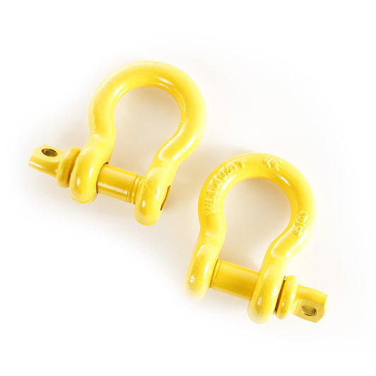 RUGGED RIDGE | 11235.15 | D-Rings, 3/4-Inch, Yellow, Pair