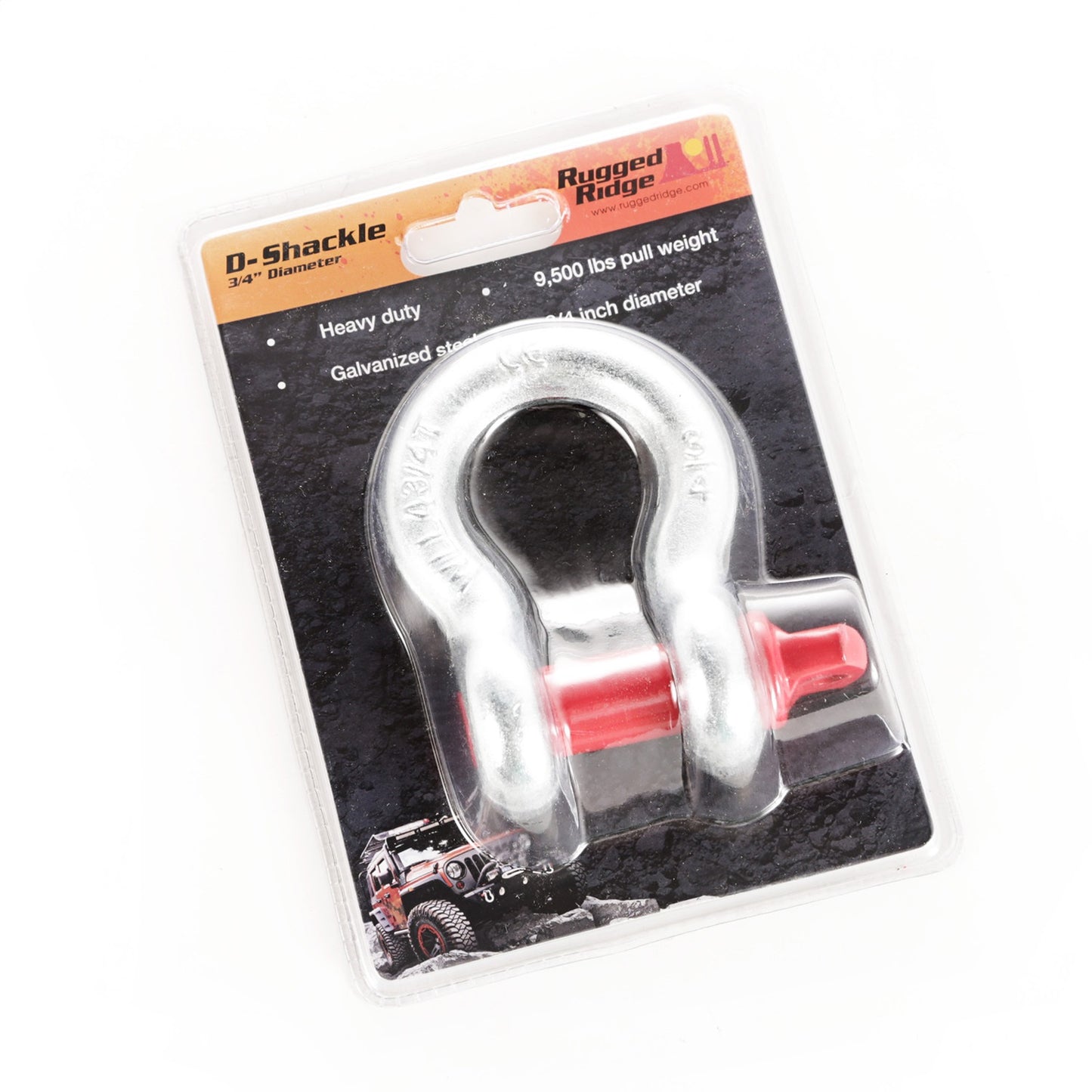 RUGGED RIDGE | 11235.16 | D-Ring, 3/4-Inch, 9500 Pound, Galvanized