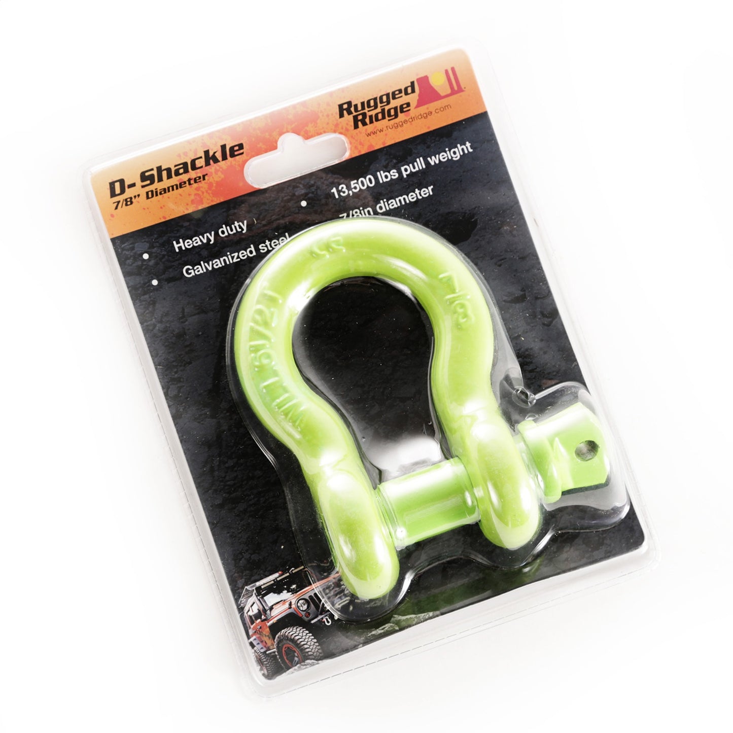 RUGGED RIDGE | 11235.22 | D-Ring, 7/8-Inch, 13500 Pound, Green