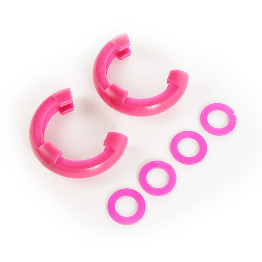 RUGGED RIDGE | 11235.34 | D-Ring Isolator Kit, Pink Pair, 3/4-Inch