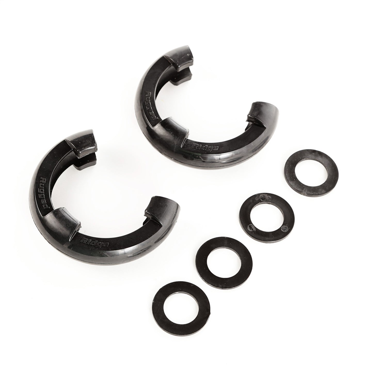 RUGGED RIDGE | 11235.4 | D-Ring Isolator Kit, Black Pair, 7/8-Inch