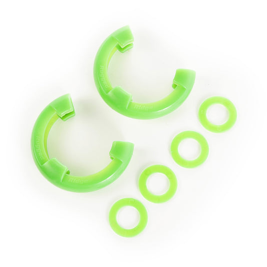RUGGED RIDGE | 11235.43 | D-Ring Isolator Kit, Green Pair, 7/8-Inch
