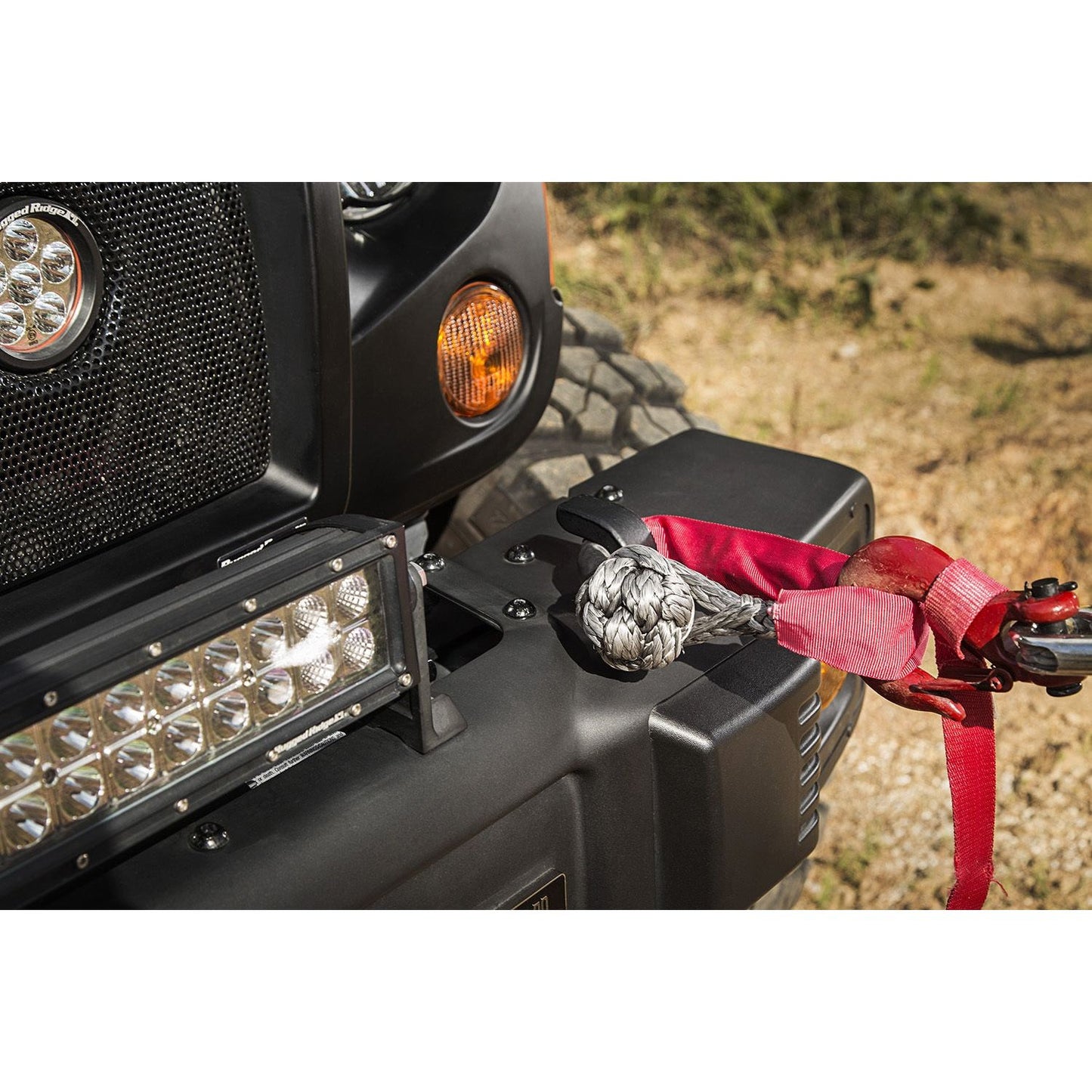 RUGGED RIDGE | 11235.53 | Rope Shackle And Grab Handle, 5/16-Inch, Pair