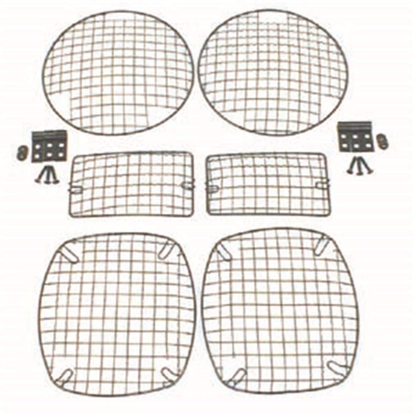 RUGGED RIDGE | 11236.01 | Stone Guard Set, 6-Piece, Black, 97-06 Tj