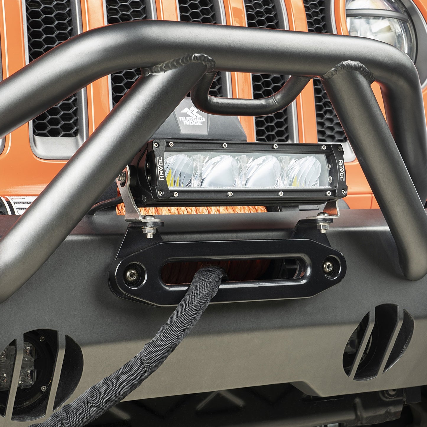 RUGGED RIDGE | 11238.04 | Hawse Fairlead Light Mount Bracket