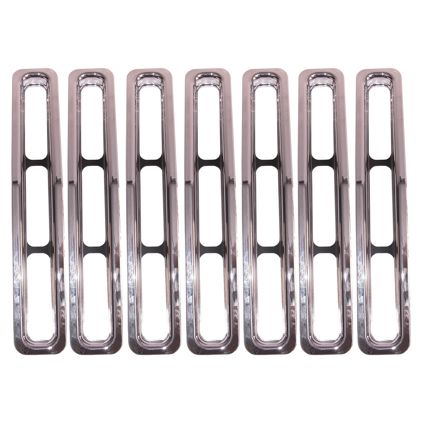 RUGGED RIDGE | 11306.01 | Grille Inserts, Chrome Trim, 87-95 Jeep Wrangler