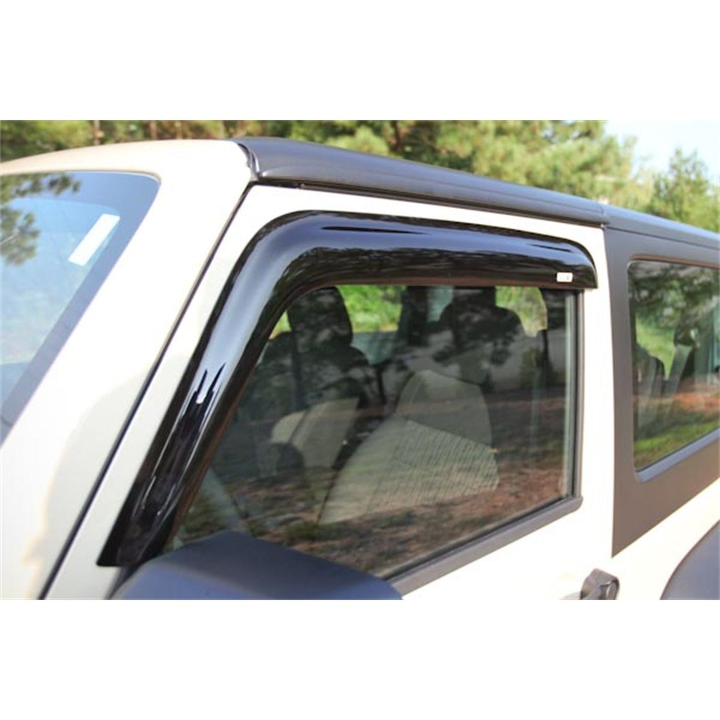 RUGGED RIDGE | 11351.11 | Window Rain Deflectors, 07-16 Jeep Wrangler(Jk)