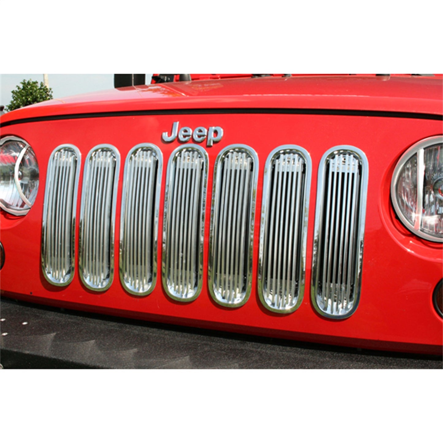 RUGGED RIDGE | 11401.2 | Grille Insert Billet Set Polished Aluminum 07-16 Wrangler