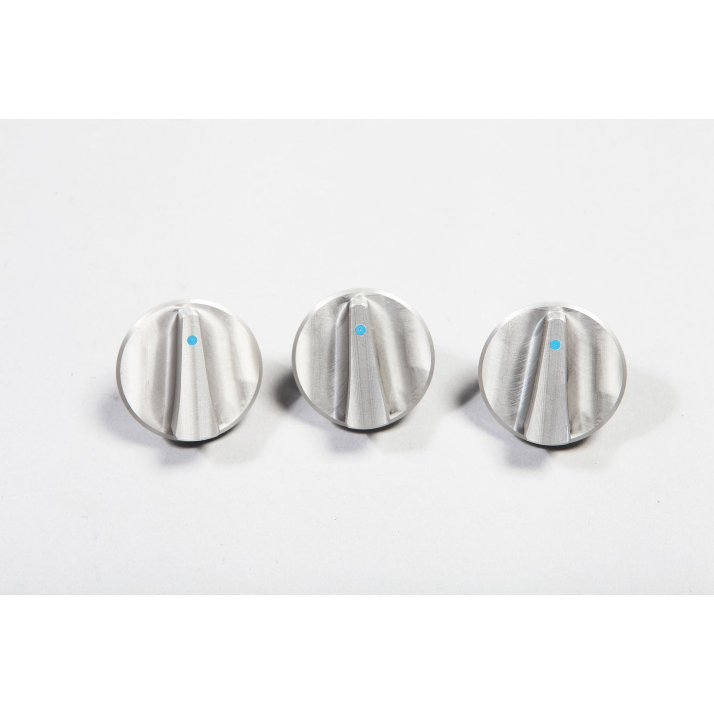 RUGGED RIDGE | 11420.05 | Knob Set 3Pc Billet Alblue 07-10 Wrangler