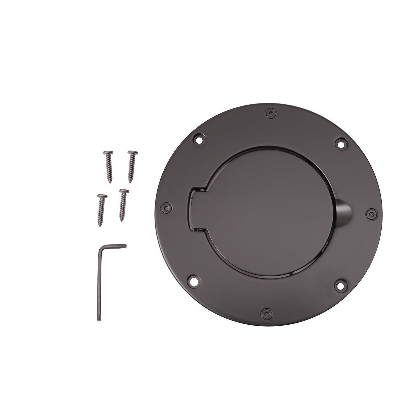 RUGGED RIDGE | 11425.02 | Billet Style Gas Cover, Black, 97-06 Wrangler